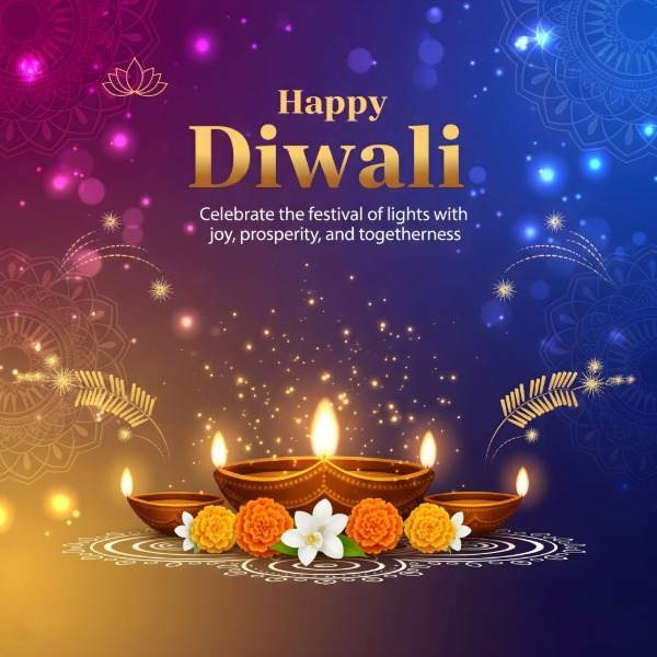 Diwali Couple Romantic Greeting Card — Free Download | Udhsri Technologies