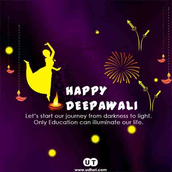 Diwali Family Celebration Greeting Card — Free Download | Udhsri Technologies