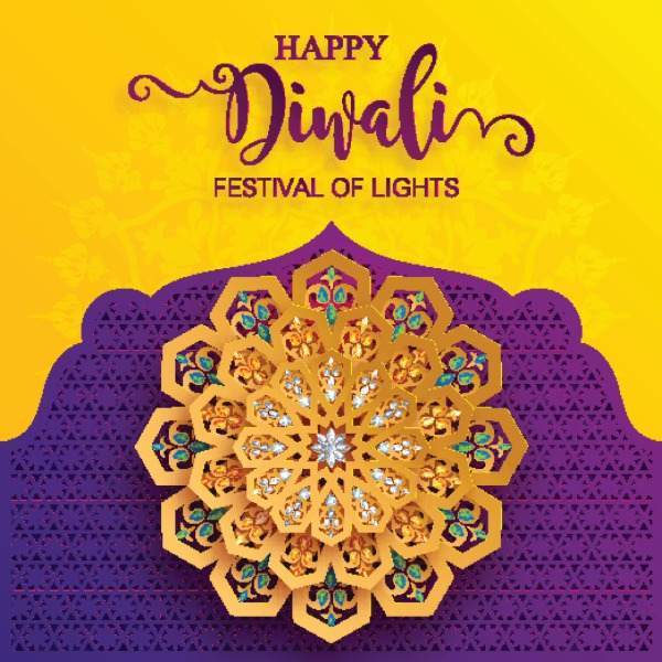 Diwali Gold Foil Luxury Greeting Card — Free Download | Udhsri Technologies