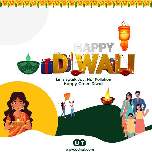 Diwali Lantern Festival Greeting Card — Free Download | Udhsri Technologies