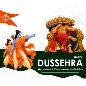 Dussehra 2026 creative, Dussehra greeting creative for WhatsApp, Instagram and Facebook