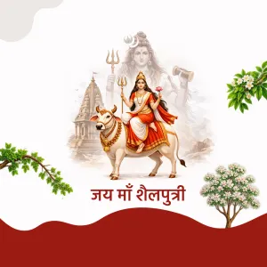 Navratri 2027 creative, Navratri greeting creative for WhatsApp, Instagram and Facebook