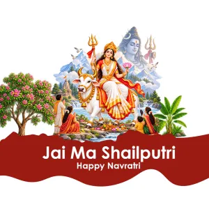 Navratri 2027 creative, Navratri greeting creative for WhatsApp, Instagram and Facebook