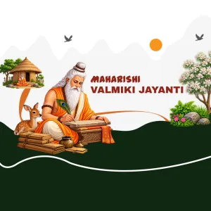Valmiki Jayanti 2026 creative, Valmiki Jayanti greeting creative for WhatsApp, Instagram and Facebook