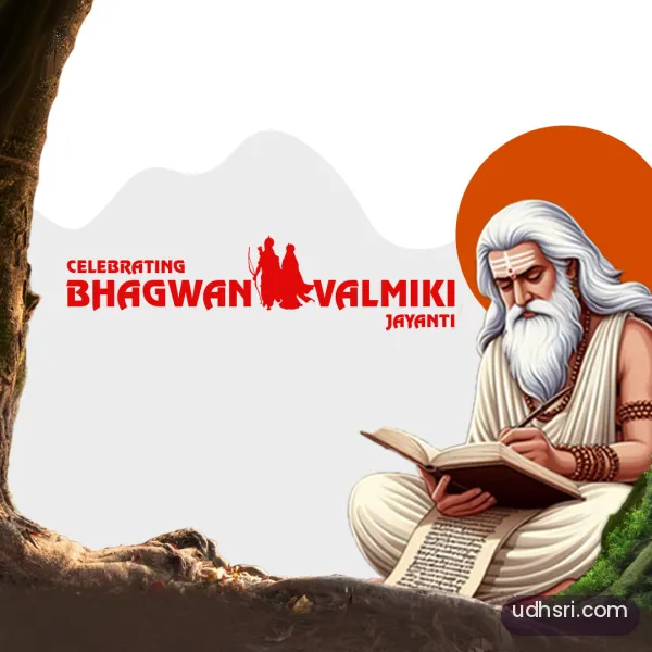 Valmiki Jayanti 2026 creative, Valmiki Jayanti greeting creative for WhatsApp, Instagram and Facebook