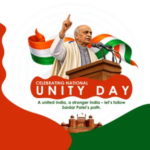 National Unity Day 2026 creative, National Unity Day greeting creative for WhatsApp, Instagram and Facebook