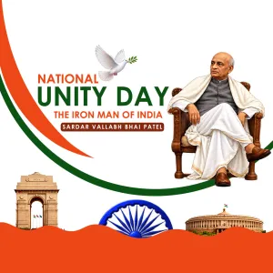 National Unity Day 2026 creative, National Unity Day greeting creative for WhatsApp, Instagram and Facebook
